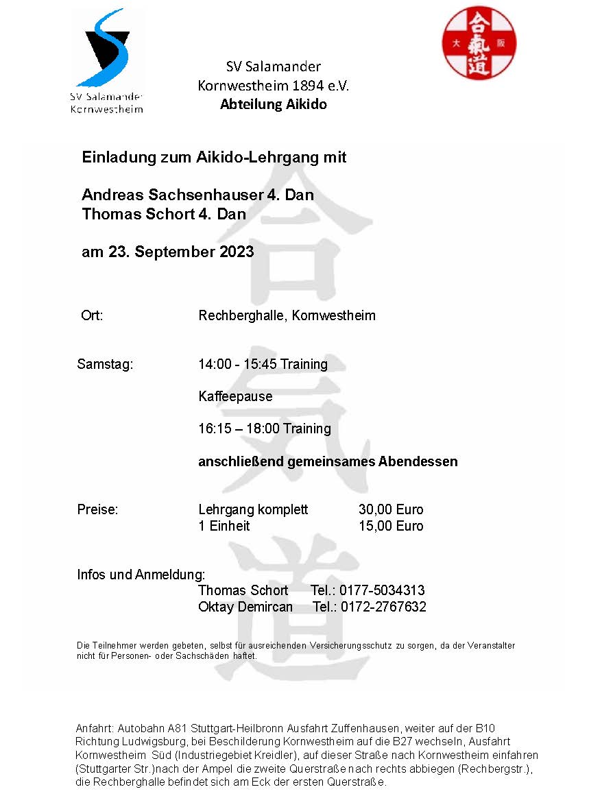 Stage a Kornwestheim 23/9/2023